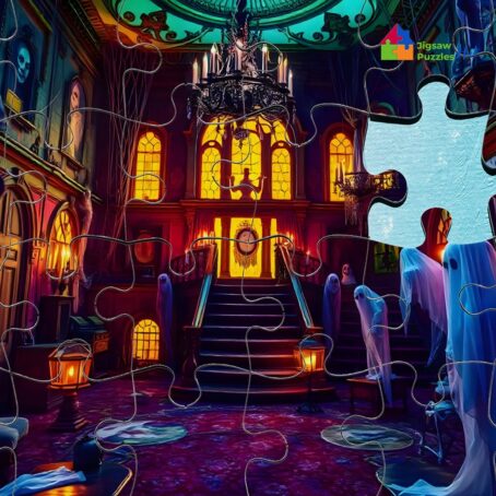 Halloween Puzzle - The Haunted Mansion Escape - 1000 Piece Puzzle For Adults