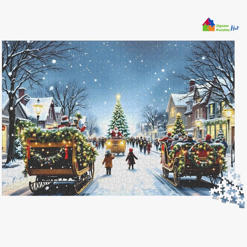 Christmas Eve Parade Jigsaw Puzzle - 1000 Piece Jigsaw Puzzle For Adults
