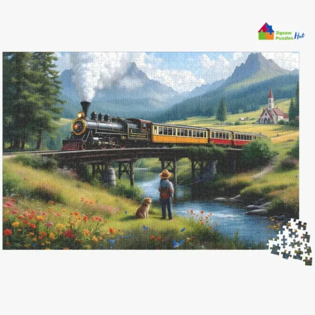 Bridge to Simpler Time Jigsaw Puzzle - 1000 Piece Jigsaw Puzzle For Adults