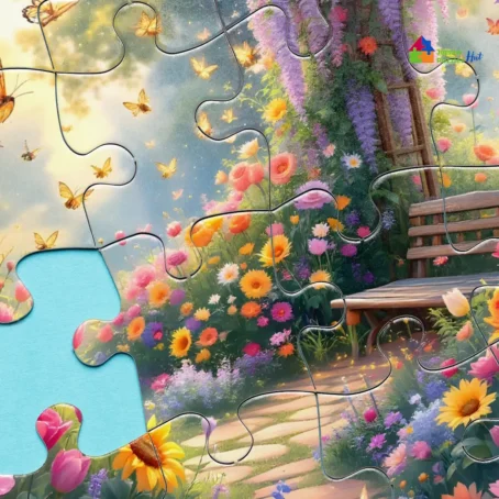 The Whispering Bloom Garden Jigsaw Puzzle - 1000 Piece Jigsaw Puzzle For Adults